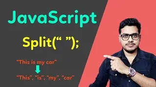 How to use split method in Javascript in Hindi | Javascript Split method in Hindi