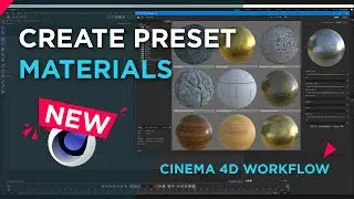 New way of working with materials inside C4D. Create your own presets!