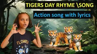 Tiger day rhyme with action| international tigers day | action song with lyrics| song for kids