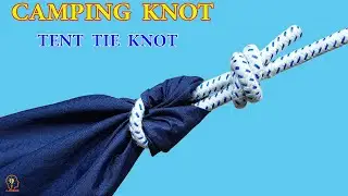 How To Tie Tarp Corner | Knot To Tie A Tarp Corner for Wild Camping & Bushcraft @9DIYCrafts