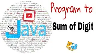 Program to Sum of digit in Java #shorts