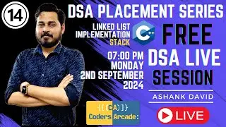 Mastering DSA in C++ for Placements | Session 14 : Linked List implementation of STACK