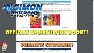 Official English Rulebook Published for New Digimon TCG - English Release Coming? (HUGE News)