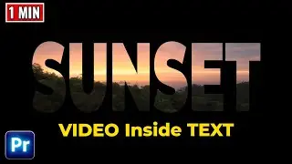 How to put VIDEO Inside TEXT in Premiere Pro in 1 minute | Best Way