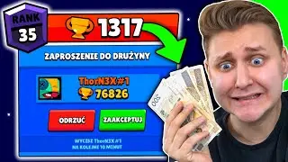 70.000🏆 zaprosił mnie do GRY na 35 RANDZE o KASĘ w BRAWL STARS... (NOOB vs PRO) | Da Mian