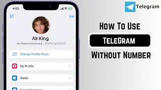 How To Use TeleGram Without Phone Number / iPhone / 2024