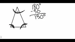 Find the Missing Angle Isosceles Triangle