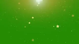 Shiny Golden Stars Overlay Green Screen Video Effects | Star Green Screen Video 
