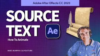 How To Animate Source Text in After Effects