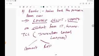 lec 15: SQL COMMAND PART 2 ( DCL,TCL) IN DBMS