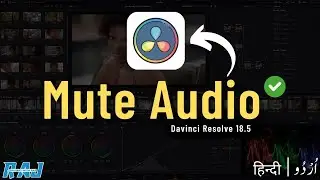 How to MUTE a Part of Audio in Davinci Resolve | davinci resolve tutorial for beginners in hindi