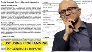 Using Deep Learning And LLMs Generating Microsoft 2023 Report
