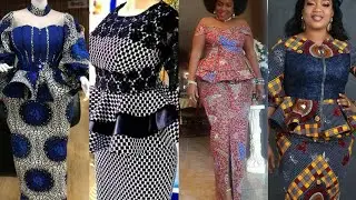 🆕️TRÈS BELLE TENUE AFRICAINE DE TAILLE BASSE EN WAX/PAGNE 2022 ANKARA PEPLUM AFRICAN ASOEBI DRESS