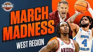 March Madness Sweet 16 Predictions - West Region 🏀 | North Carolina, Alabama, Clemson, Arizona