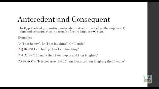 Antecedent and Consequent in Propositional Logic | ThinkComputer