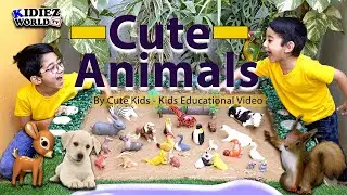 Big Giraffe Cow Zebra Stuck in Mud with Cute Animals Panda Cat Duck Squirrel