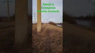 Северо-Крымский канал полный. Красноперекопский район.