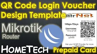 MikroTik - Userman QR Code Voucher Design Template | QR Code Login