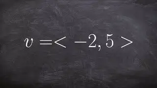 Finding the Unit Vector of a Vector in Standard Form