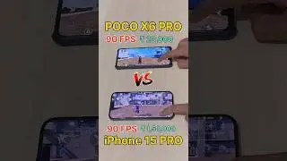 POCO X6 PRO 😈 vs iPhone 15 PRO MAX 💀 ₹1,50,00 Mobile vs 23,000 Mobile - FREEFIRE TEST 