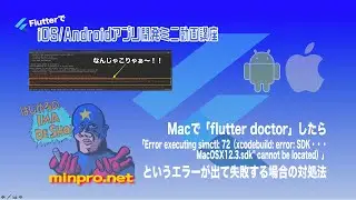 「flutter doctor」したら「Error executing simctl: 72（xcodebuild: error ・・MacOSX12.3.sdk cannot be located）