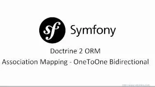 Doctrine OneToOne Bidirectional - Doctrine ORM Symfony 3