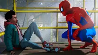 "You're Like Me" Miles Morales Meets Spider-Man - Spider-Man: Into the Spider-Verse (2018)