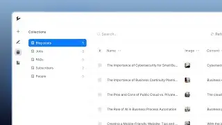 CMS: Collections overview