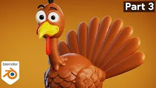 Thanksgiving Turkey - Part 3 🦃 (Blender Tutorial)