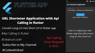 How to make url shortener app in flutter  || Flutter app that convert long url into short url