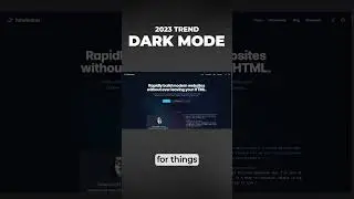 Dark Mode is Still Trending in Web Design 2023