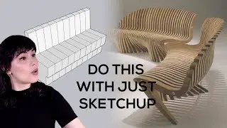 Sketchup - Slicing 3D Geometry to Generate Complex Organic Shapes
