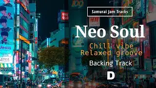 Neo Soul RnB Guitar Backing Track in D major