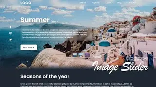 Responsive Website Landing Page | With Full-Screen Draggable Image Slider - Html, Css & Javascript