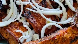 Шашлычок из рыбы и простые вкусные блюда.
