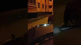 Заслонки в капот Monster (Монстр), вид ночью