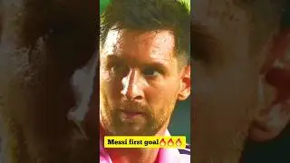 Messi first goal 🔥🔥🔥🔥Inter Miami #miami #soccer #football #goat #leomessi #barcelona