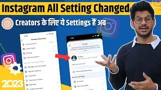 Instagram all settings  Explained 2023 | Instagram new Settings Update | Delete Instagram account