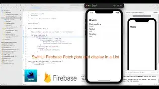 SwiftUI Firebase Fetch data and display in a List