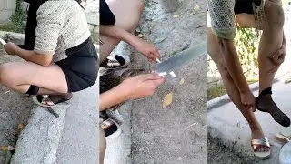 woman butcher goat and duck/ vlog