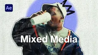 MIXED MEDIA EFFECT | Step by step tutorial for AFTER EFFECTS