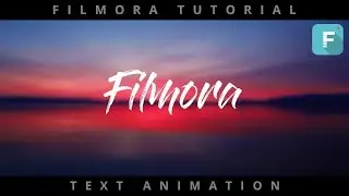 Wondershare Filmora Tutorial : Filmora Text Effect | Cinematic Text Animation Intro (2018)