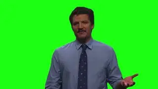 Pedro Pascal green screen meme template part 2