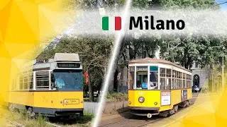 Trams in Milan, Italy: Old, older, Ventotto | 2023