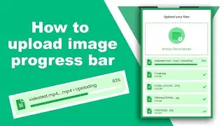 Vuejs - How to upload file with progress percent step by step