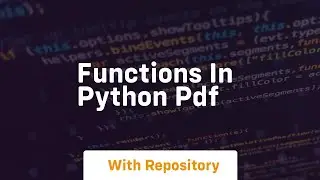 functions in python pdf