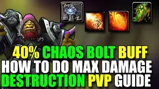 DESTRUCTION WARLOCK 10.0.5 PVP GUIDE - HOW TO DO MAXIMUM DAMAGE - ROTATION - ITEMS - STATS - GEMS