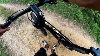 Uphill ☀️🚶🚲↗️⛰️🤮☑️ | GoPro Max Timewarp 🎶📻 | Bicycle TRINX X9E
