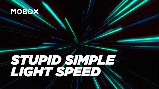 Stupid Simple Light Speed Animation in After Effects - Tutorial