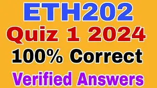 ETH202 Quiz 1 2024||Eth202 quiz no 1 2024|| Eth202 Quiz 1 Spring 2024